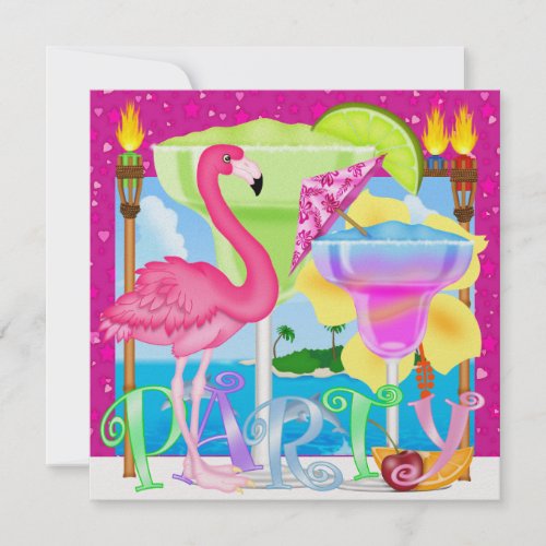 Paradise PARTY / Luau - SRF Invitation