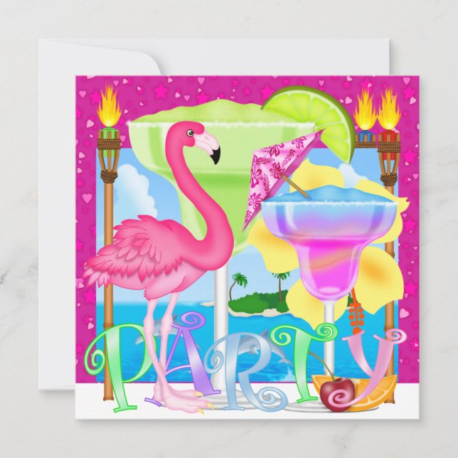 Paradise PARTY / Luau - SRF Invitation (Front)