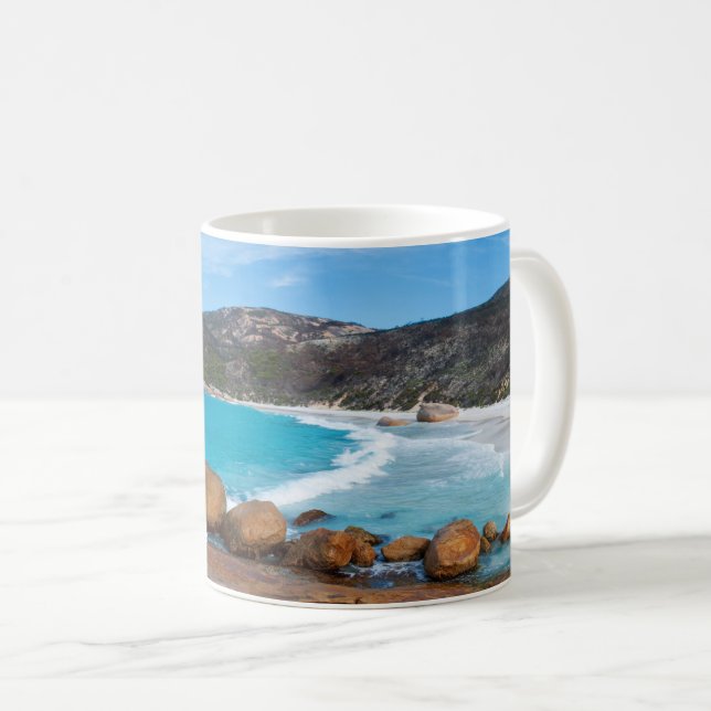 Paradise; Picture perfect beach in Australia Coffee Mug (Front Right)