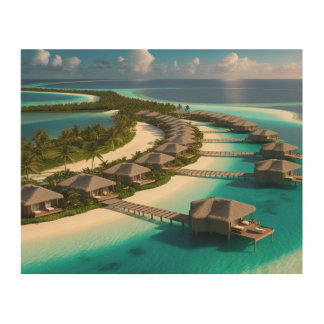 Paradise Retreat Wood Wall Art