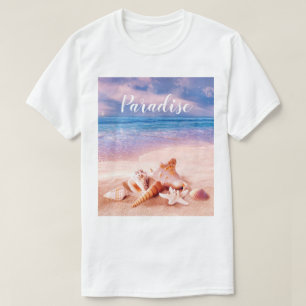 Paradise Sea Beach Shells T-Shirt