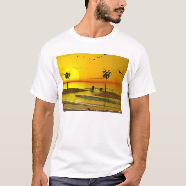 Paradise Shore Sunset T-Shirt (Front)