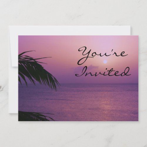 Paradise Sunset Invitation