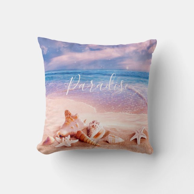 Paradise Throw Pillow (Front)