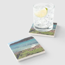 Paradise Tropical Beach Stone Coaster