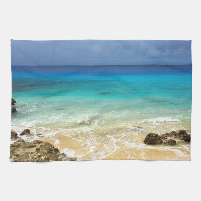 Paradise tropical island beach towel (Horizontal)