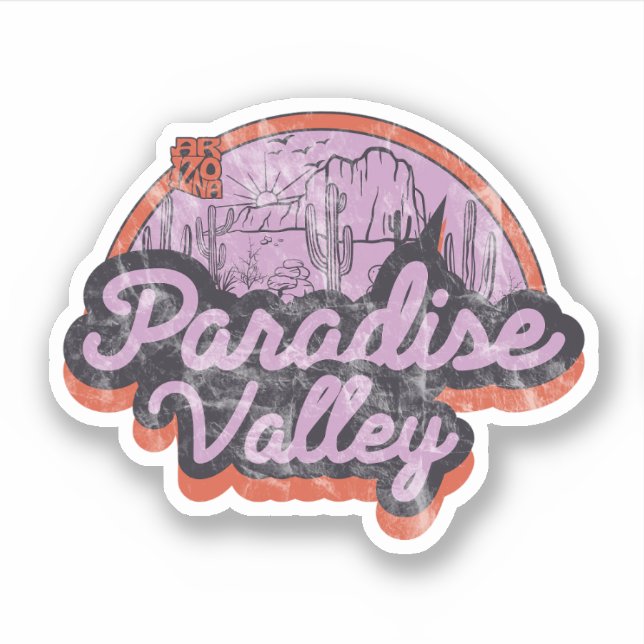 Paradise Valley, Arizona  Sticker (Front)