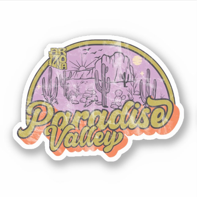 Paradise Valley, Arizona  Sticker (Front)