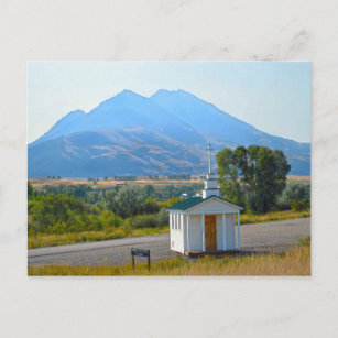 Paradise Valley Chapel, Montana Postcard
