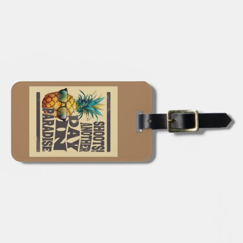 Paradise Vibes Shoots Poster Luggage Tag