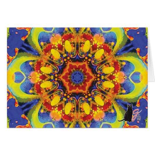 Paradox Kaleidoscope Greeting Card (Front Horizontal)