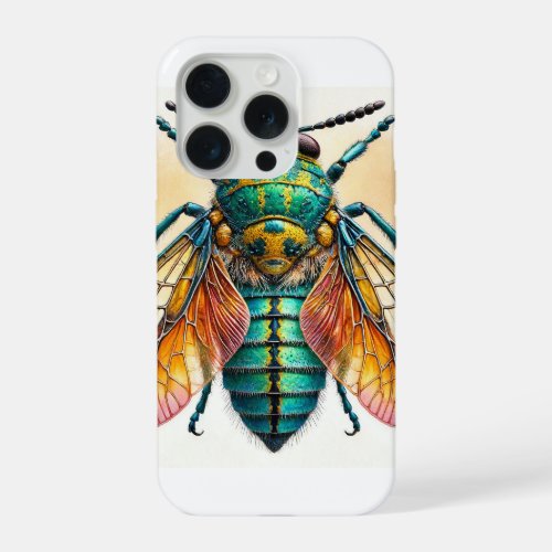 Paraepepeotes dorsal view in watercolor and ink 13 iPhone 15 pro case