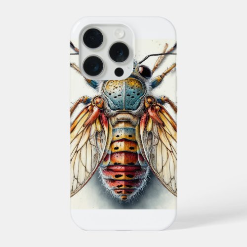 Paraepepeotes Overhead View IREF660 _ Watercolor iPhone 15 Pro Case