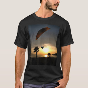 Paraglider Art at Dropzone at Twilight Adventure T-Shirt
