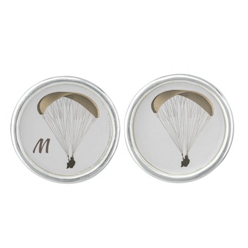 Paraglider Design with Optional Monogramme Cufflinks