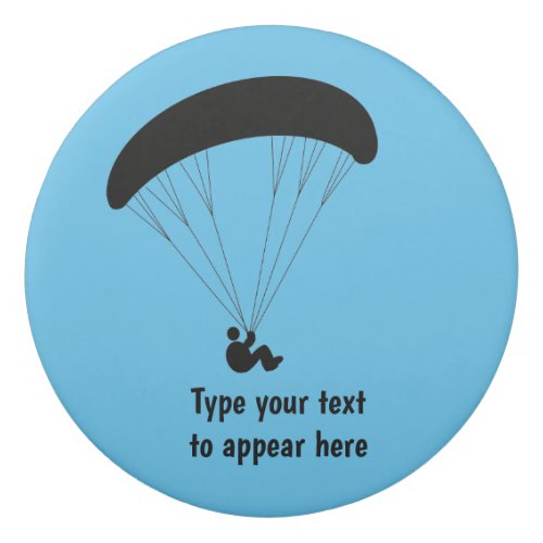 Paraglider graphic with your custom words eraser