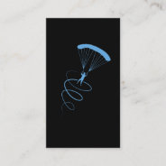 Paraglider Hobby Flying Skydiver Parachute Sports Business Card at Zazzle