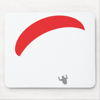 paraglider red - paragliding mouse pad