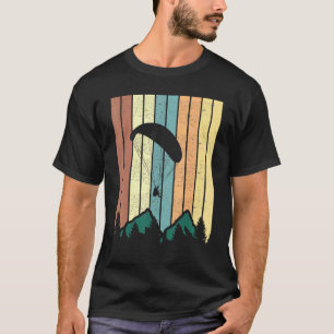 Paraglider Retro Vintage Mountains Paraglining T-Shirt