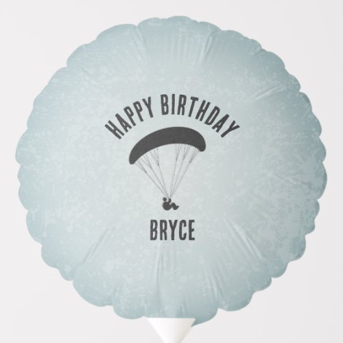 Paraglider Theme Male Event Celebration Birthday Balloon