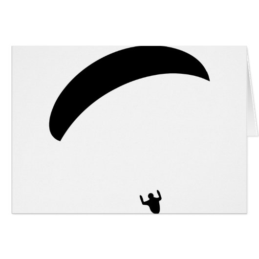 paragliding black icon cards (Front Horizontal)