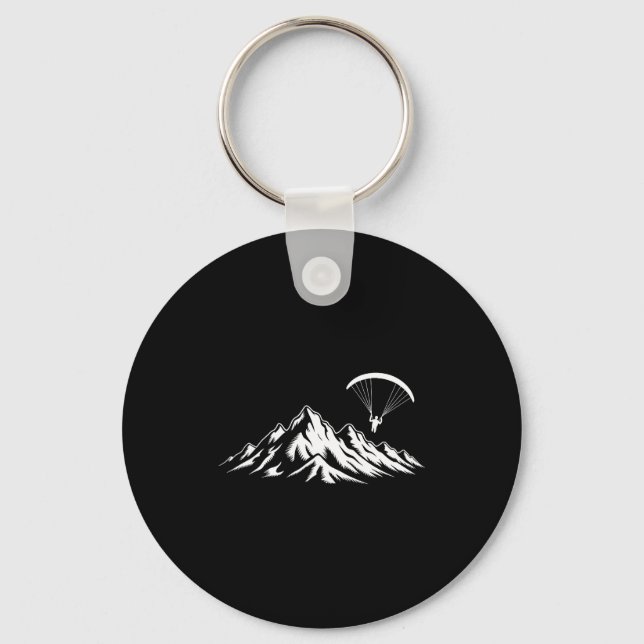 Paragliding Design For Men Women Paraglide Lover P Keychain (Front)