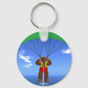 Paragliding Dinky Bear Keychain