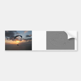 paragliding hangliding bumper Sticker 2in1