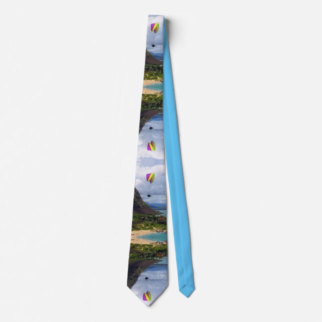 Paragliding Hawaii Neck Tie (Front)