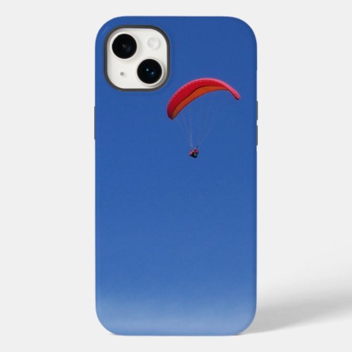 Paragliding in Blue Sky with Red Wing Case_Mate iPhone 14 Plus Case