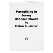 PARAGLIDING IN JERSEY CARDS (Back)