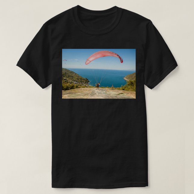 Paragliding In Mexico T-Shirt (Design Front)