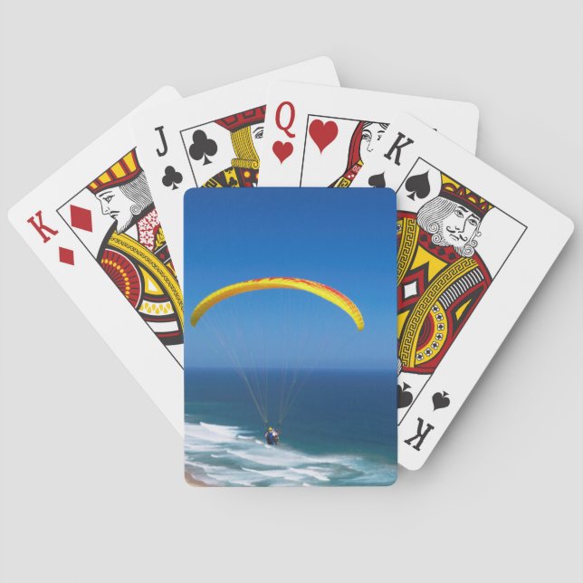 Paragliding Near Wilderness, Garden Route Poker Cards (Back)