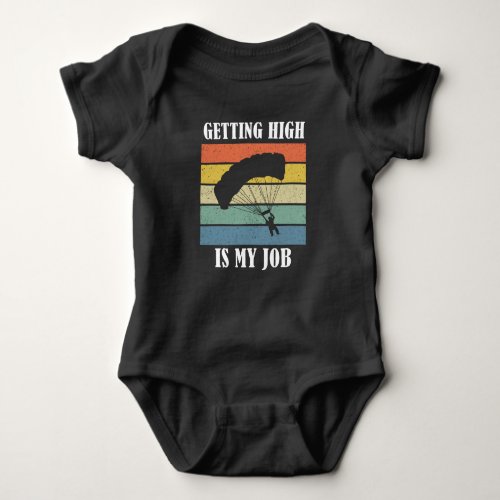 Paragliding Parachute Jumpin Skydiving Baby Bodysuit