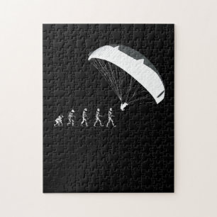 Paragliding Parachutes Soaring Evolution Jigsaw Puzzle