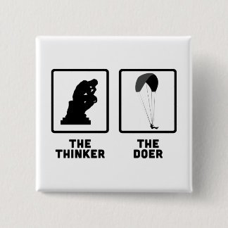 Paragliding Pinback Button