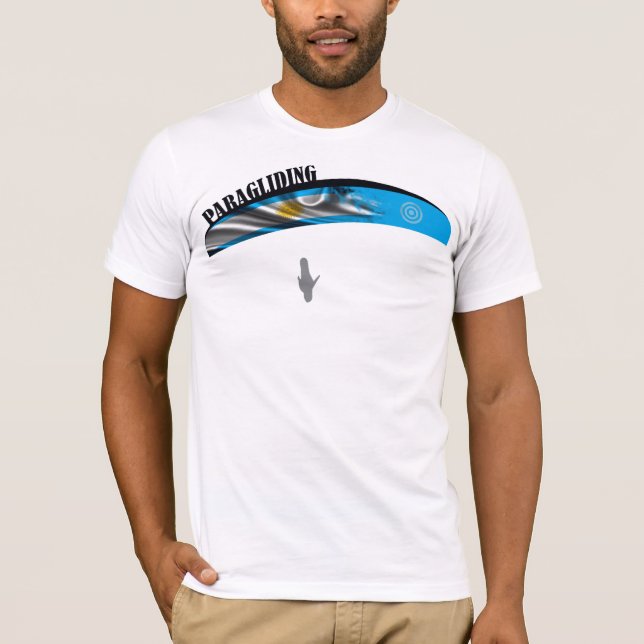 PARAGLIDING pontocentral ARGENTINA T-Shirt (Front)