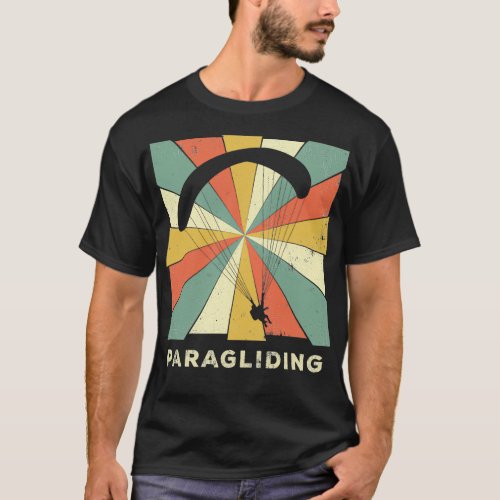 Paragliding Sports Vintage Retro T_Shirt