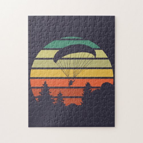 Paragliding Sunset Jigsaw Puzzle