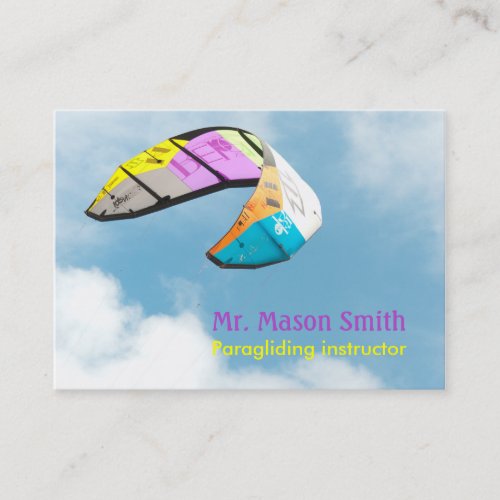 PARAGLIDING _ template Business Card