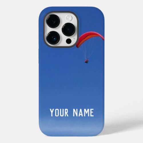 Paragliding Theme with Your Name or Initials Case_Mate iPhone 14 Pro Case
