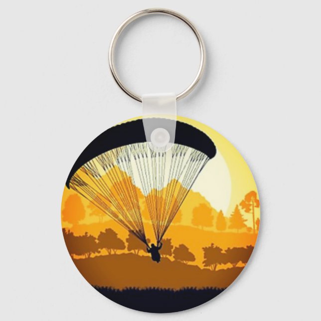 Paragliding yellow keychain (Front)