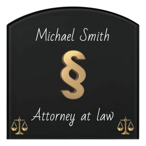 Paragraph Attorney at law Door Sign