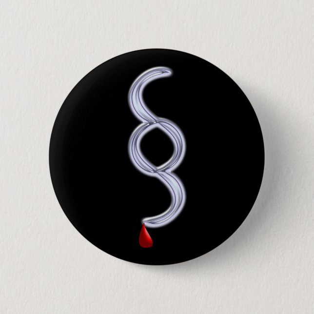 paragraph Gesetz Blut Blutstropfen Pinback Button (Front)