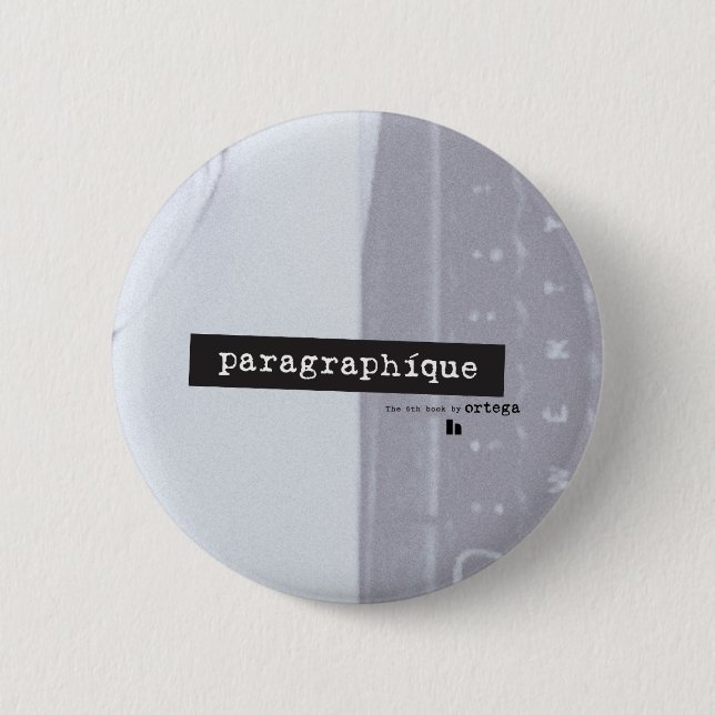 Paragraphíque Round Pin (Front)