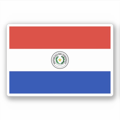 Paraguai Flag Sticker