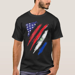 Paraguay American Grown Flag USA Patriot Heritage T-Shirt