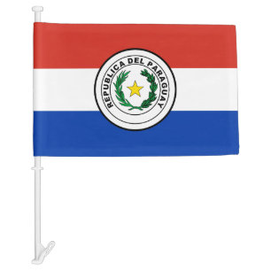 Paraguay Car Flag