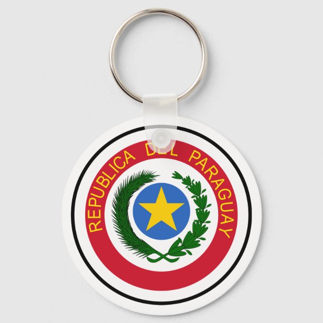 Paraguay Coat of Arms Keychain (Front)