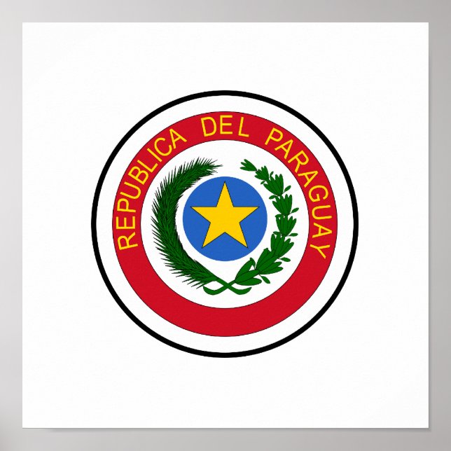 Paraguay Coat of Arms Poster (Front)
